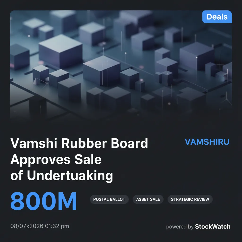 Vamshi Rubber Board Approves Sale of Undertaking