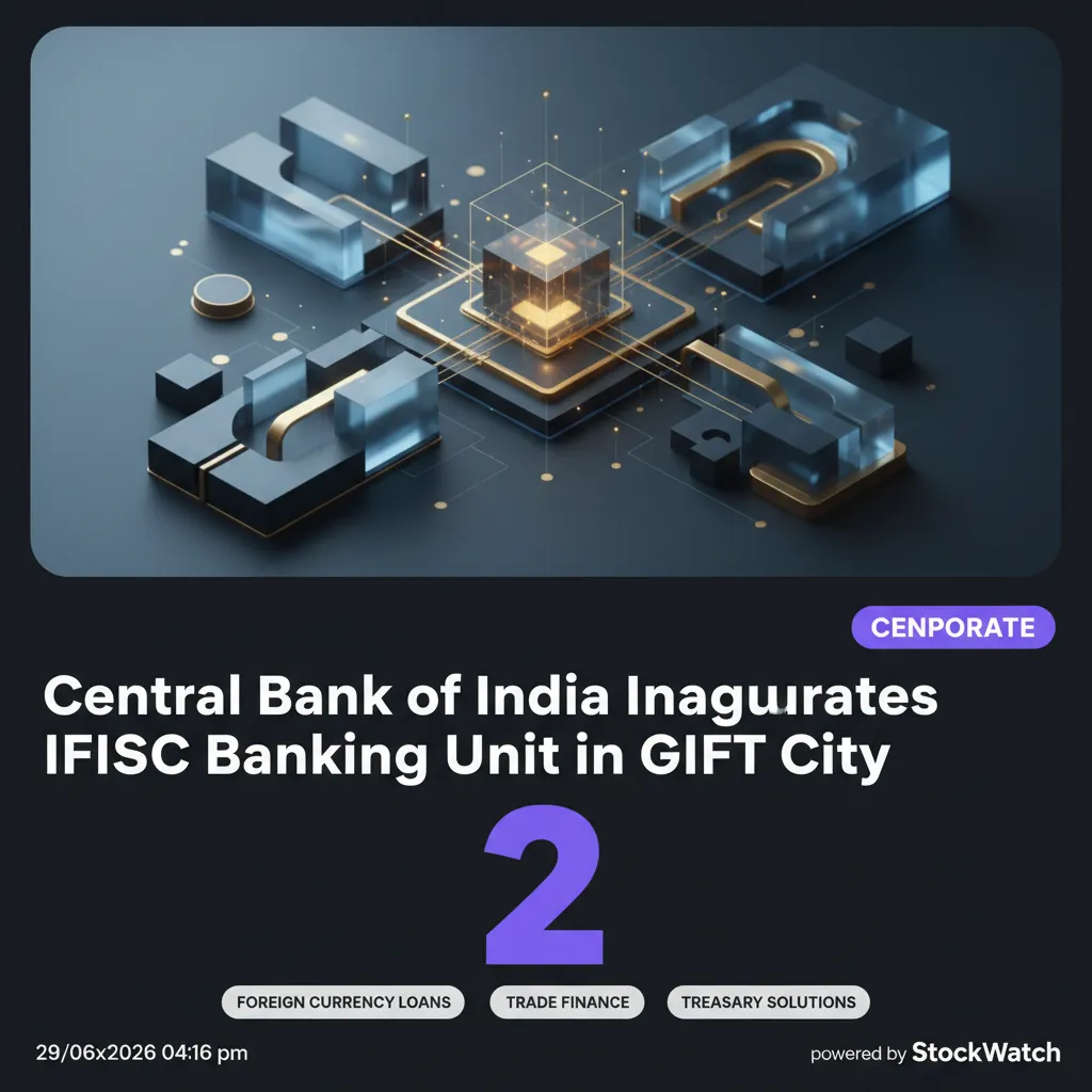 Central Bank of India Inaugurates IFSC Banking Unit in GIFT City